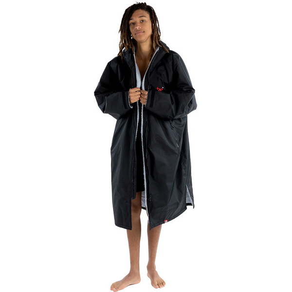 2026 Dryrobe Advance Long Sleeve Changing Robe DALSV3 - Black / Grey